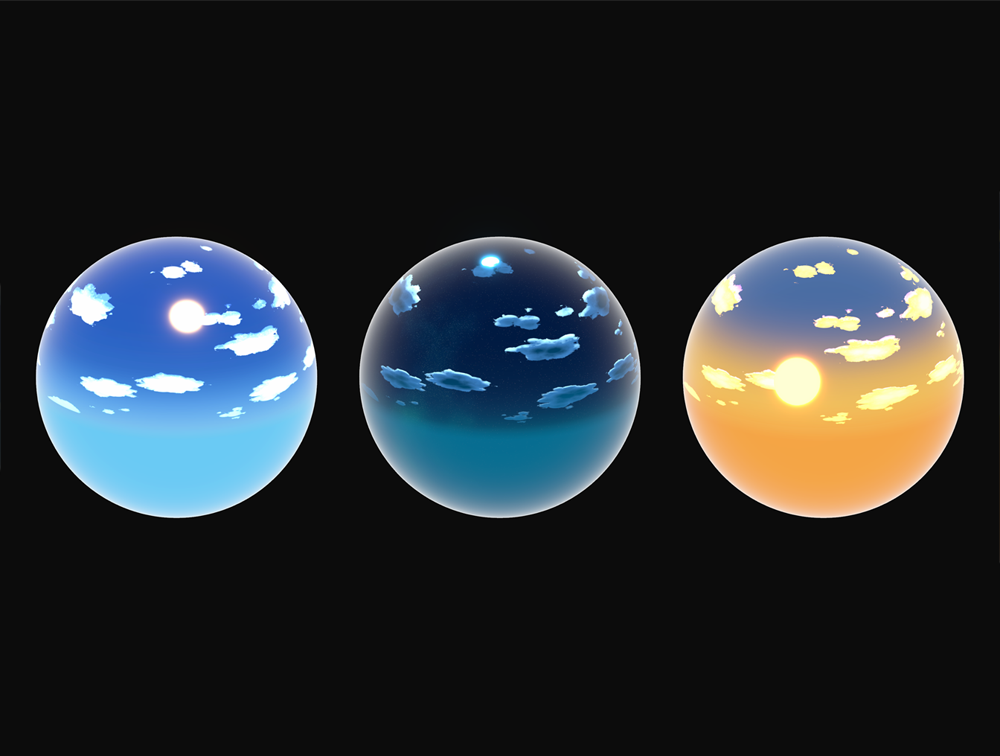 3 HDRI Skyboxes for Various Lighting Scenarios