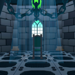 Private medieval chamber environment with chair and skullPreview