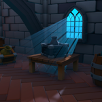 3D castle kitchen environmentPreview
