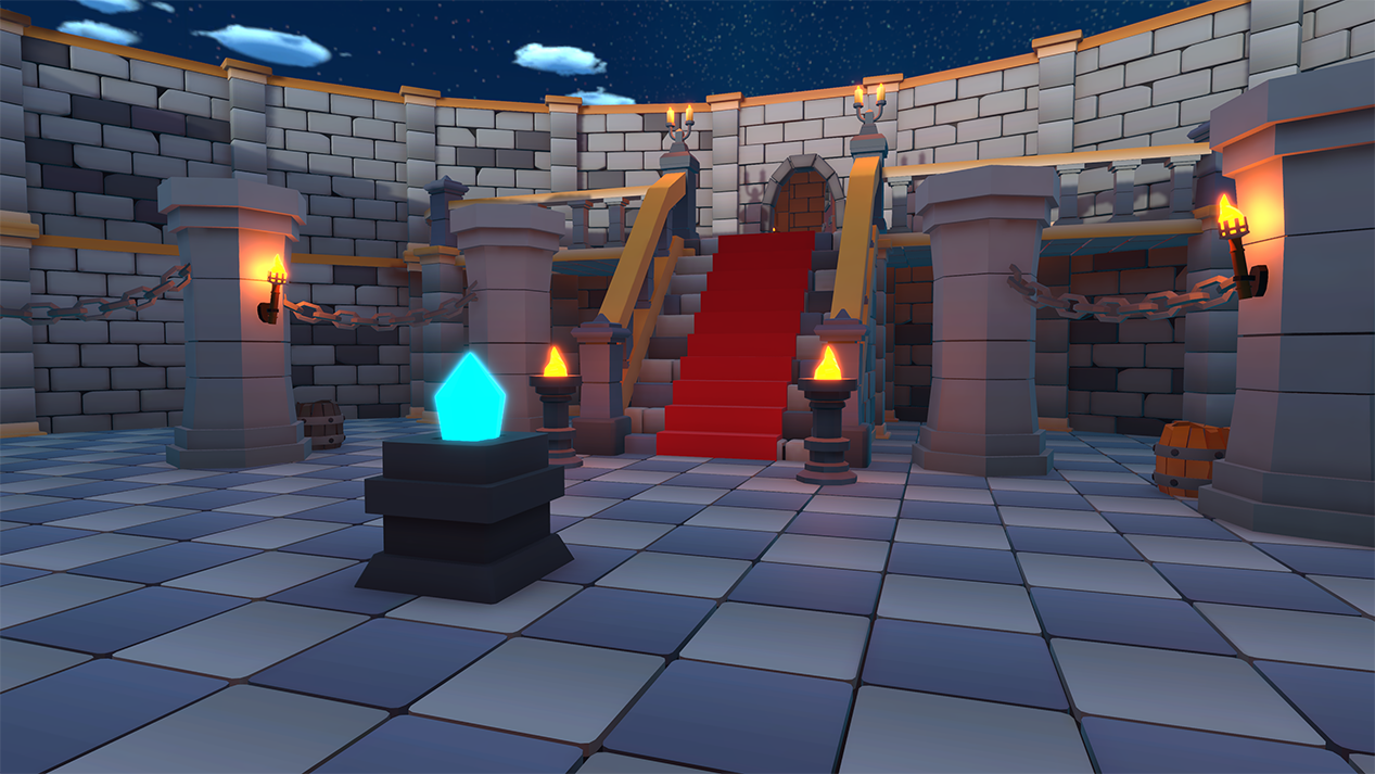 3D medieval coliseum environment