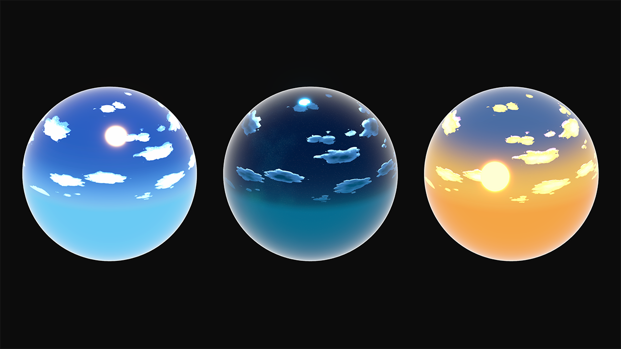 HDRI skyboxes for stylized medieval lighting and environments